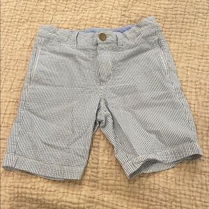 Crewcuts Blue and White Striped Seersucker Shorts
